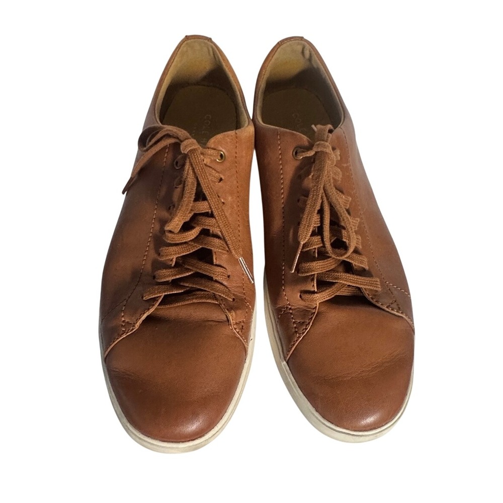 Cole Haan Grand Crosscourt II Mens 9M British Tan Leather Sneakers C26521